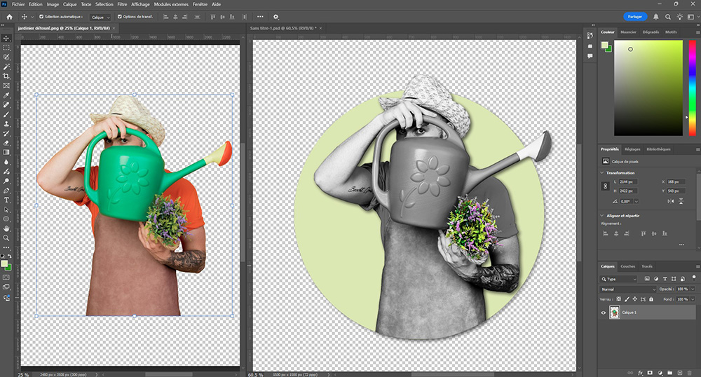 Travail de l'image