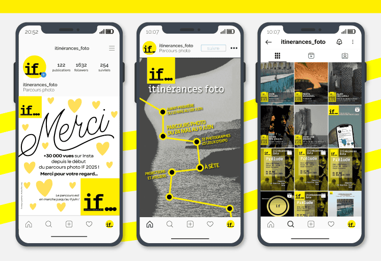 Création posts réseaux sociaux Instagram Facebook - design Sète